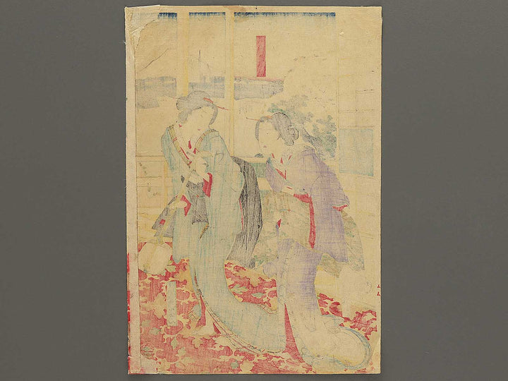 Makurahashi Yaomatsu rojo no zu by Toyohara Kunichika / BJ350-602