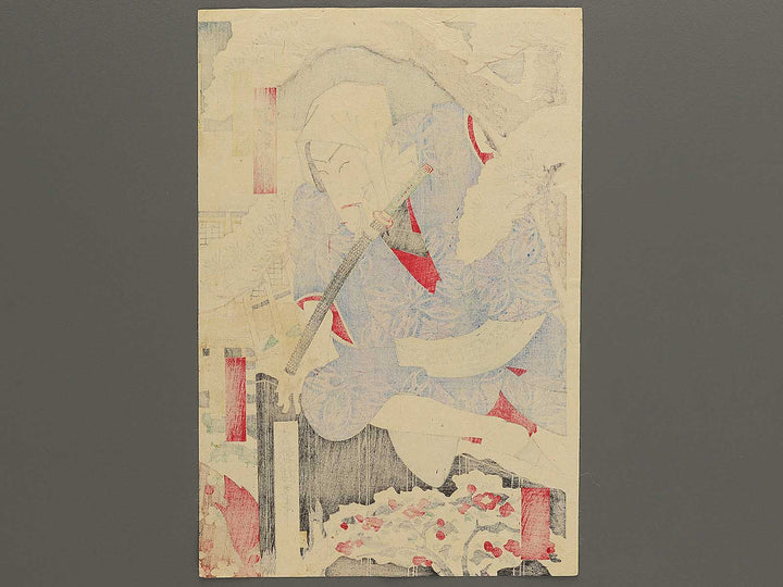 Kabukiza shinkyogen Akegarasu haru no awayuki by Utagawa Kunisada(Toyokuni III) / BJ348-180