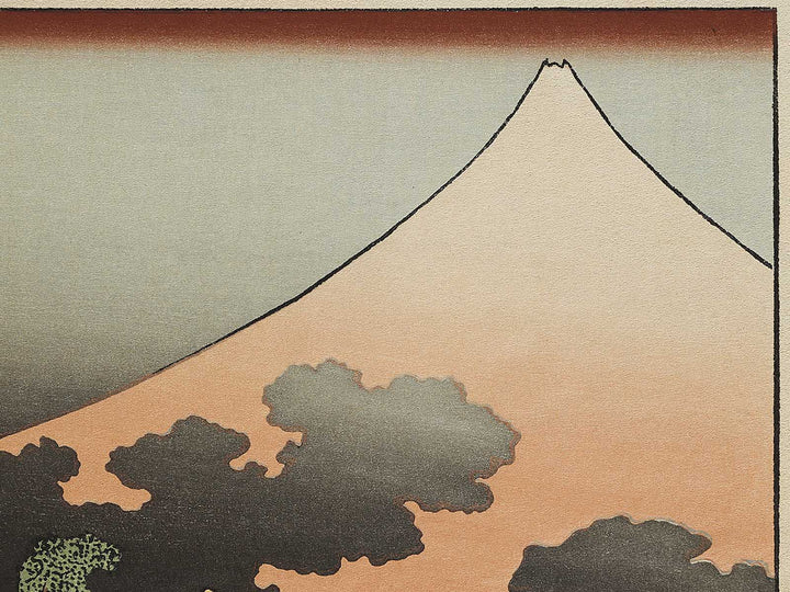 Fuji in a Thunderstorm from the series One Hundred Views of Mount Fuji by Katsushika Hokusai, (Medium print size) / BJ321-762