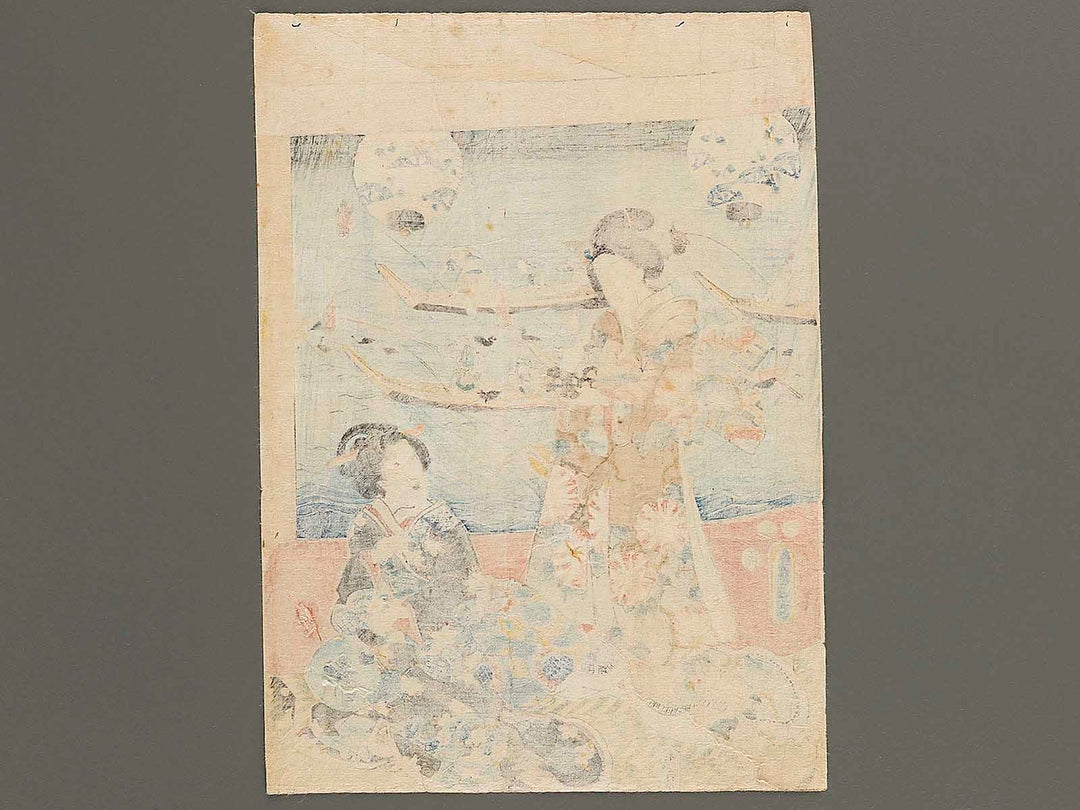 Ukai bune oasobi by Utagawa Kunisada(Toyokuni III) / BJ341-390