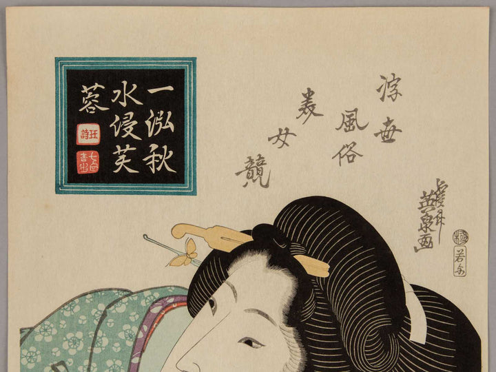 Customs of the Floating World (Ukiyo Fuzoku Mime Kurabe) by Keisai Eisen / BJ247-219