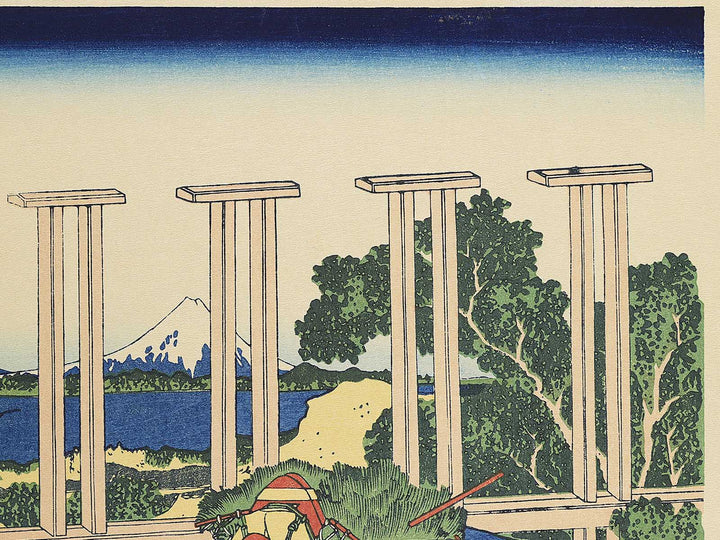 Senju in Musashi Province from the series Thirty-six Views of Mount Fuji by Katsushika Hokusai, (Large print size) / BJ352-100