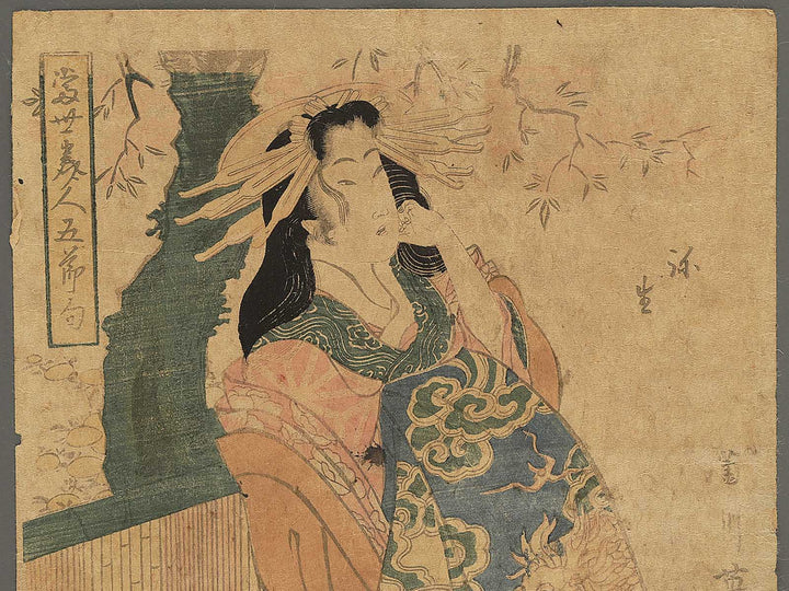 Yayoi from the series Tosei bijin gosekku by Kikukawa Eizan / BJ347-921