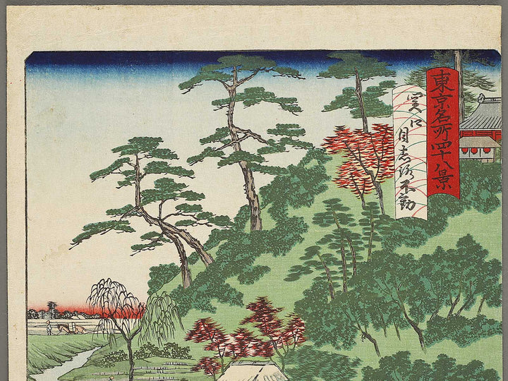 Sekiguchi mejiro fudo from the series Tokyo 48 famous places by Shosai Ikkei / BJ325-304