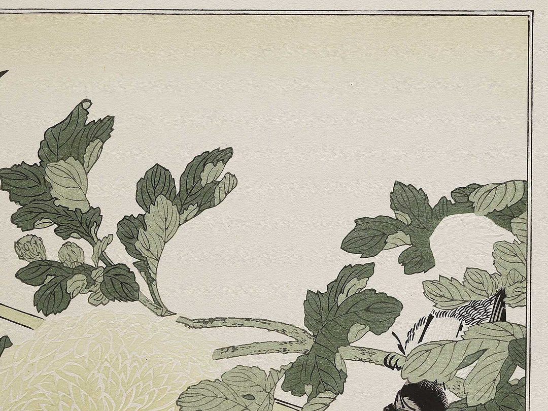 Branta canadensis and Robin from the series Momochidori kyokaawase by Kitagawa Utamaro, (Large print size) / BJ327-999