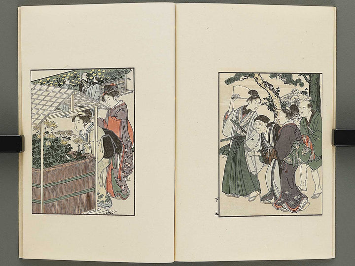 Shiki no hana (Ge) by Kitagawa Utamaro / BJ325-374