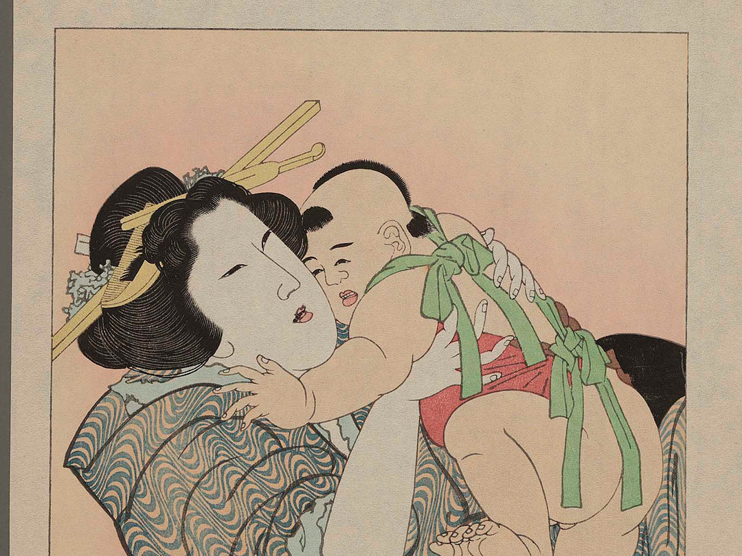 Maternal love (Bosei ai) by Katsushika Hokusai, (Medium print size) / BJ283-465