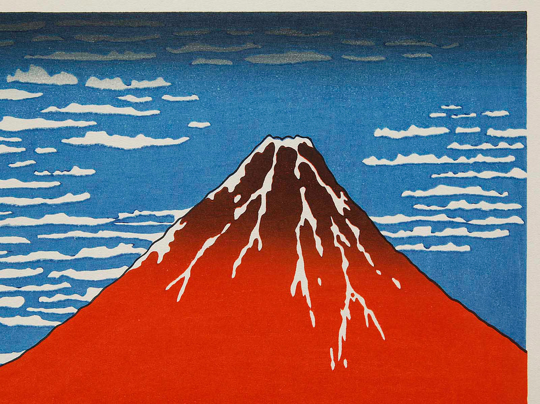 South Wind, Clear Sky from the series Thirty-six Views of Mount Fuji by Katsushika Hokusai, (Large print size) / BJ287-987
