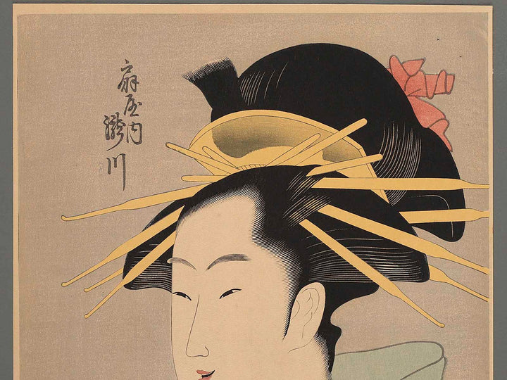 Ogiya nai Takigawa by Chobunsai Eishi, (Large print size) / BJ225-078