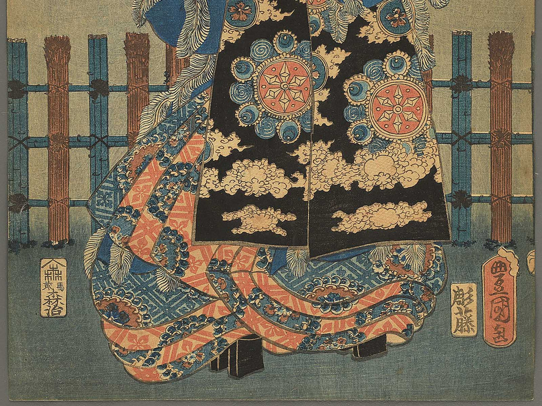 Hankurabe sato no yozakura by Utagawa Kunisada(Toyokuni III) / BJ345-366