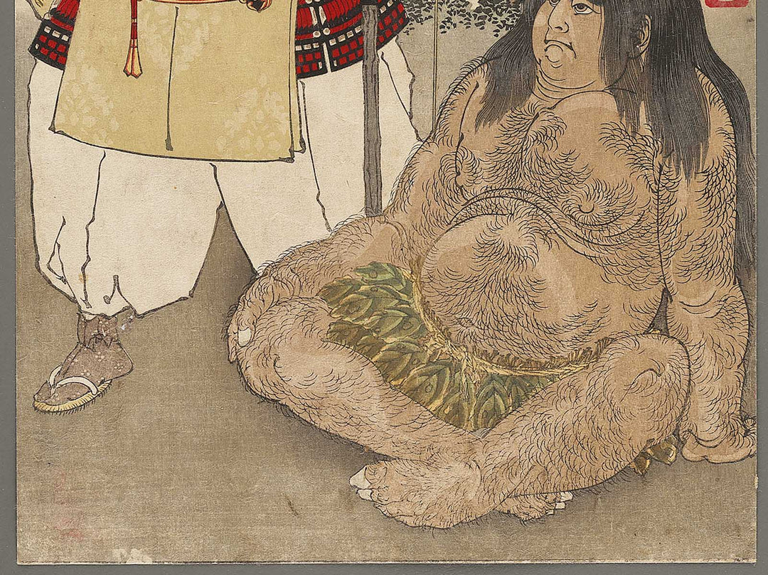 Minamoto no Yorimitsu Sakata no Kintoki from the series Yoshitoshi musya burui by Tsukioka Yoshitoshi / BJ337-771