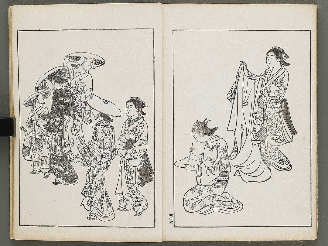 Nihon joso (Chu), Book 4 by Nishikawa Sukenobu / BJ325-633