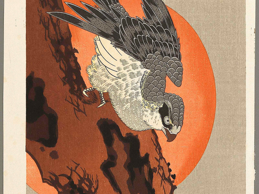 Hinode ni matsu ni taka by Utagawa Hiroshige, (Medium print size) / BJ323-372