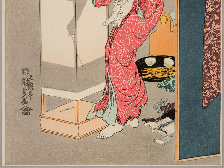 line light from the series Starfrost Contemporary Manners by Utagawa Kunisada, (Large print size) / BJ245-546