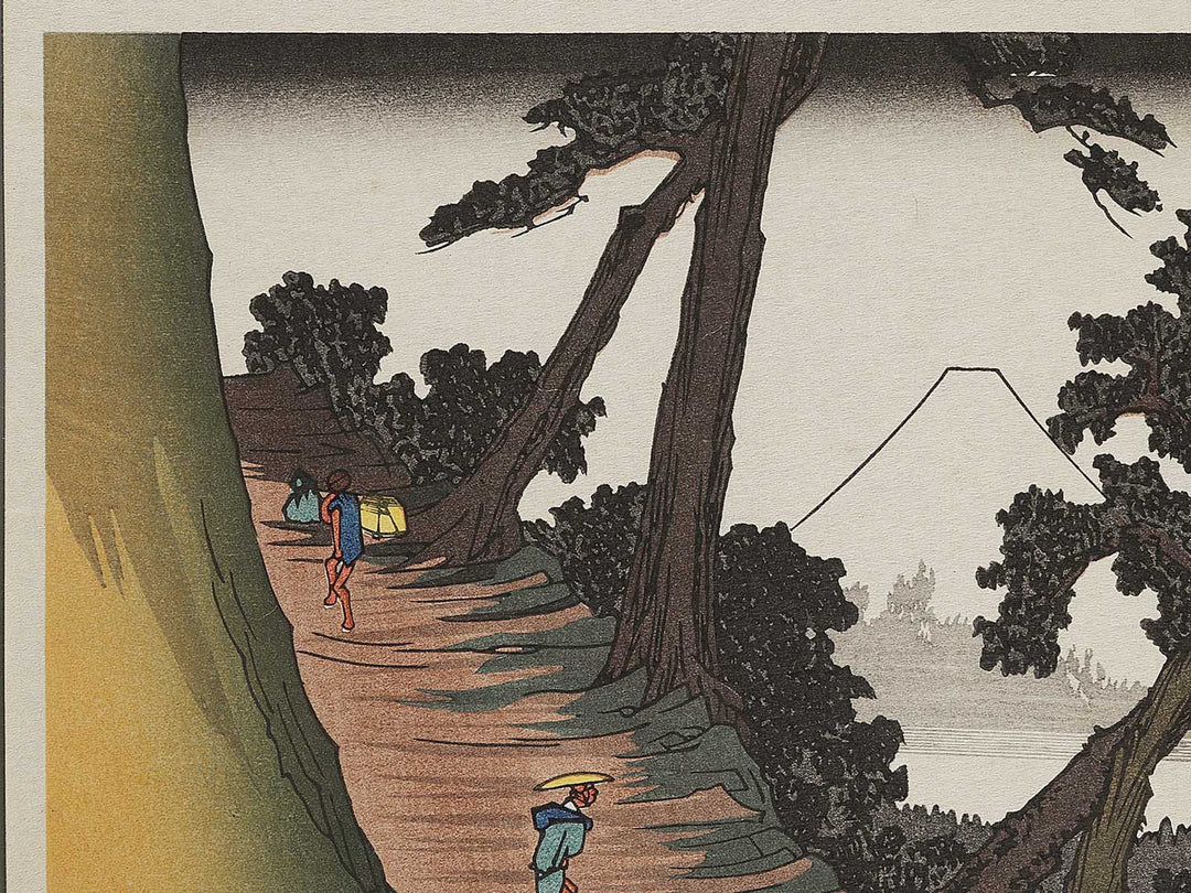 Mount Fuji from Satta from the series Honcho meisho by Utagawa Hiroshige, (Large print size) / BJ324-856