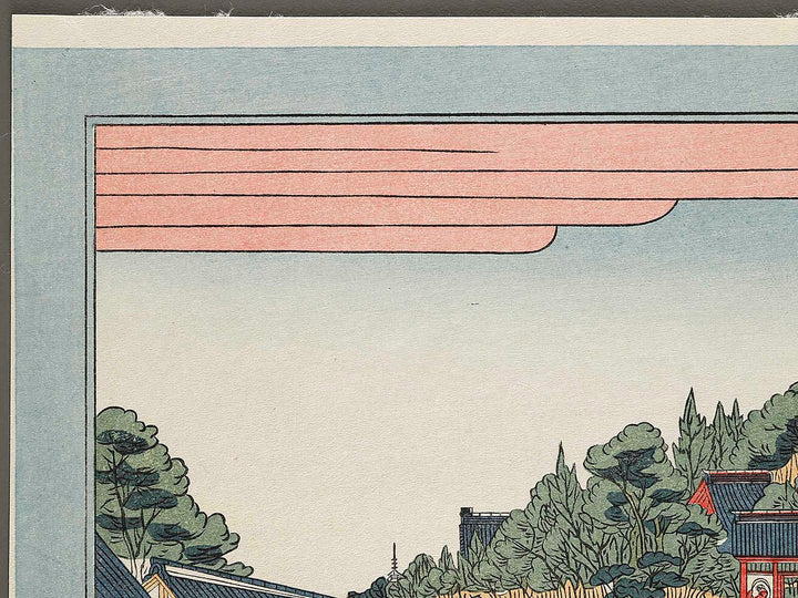 Edo meisho Ueno Niomon no zu by Utagawa Toyoharu, (Medium print size) / BJ330-463