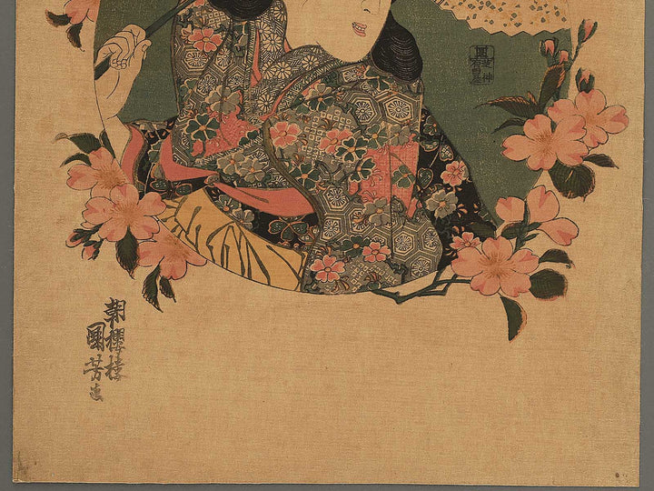 Hanjo gozen from the series Kenyu fujo kagami by Utagawa Kuniyoshi / BJ352-142