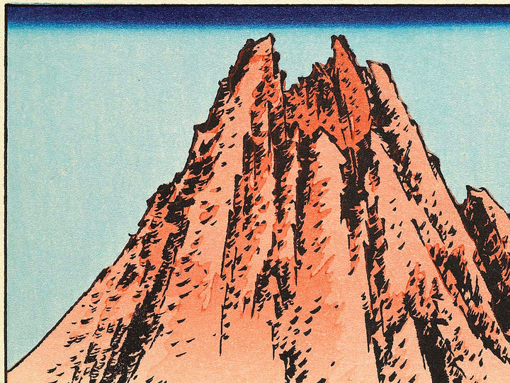 Mt. Fuji seen from Mishima in Koshu from the series Hokusai manga by Katsushika Hokusai, (Medium print size) / BJ319-648