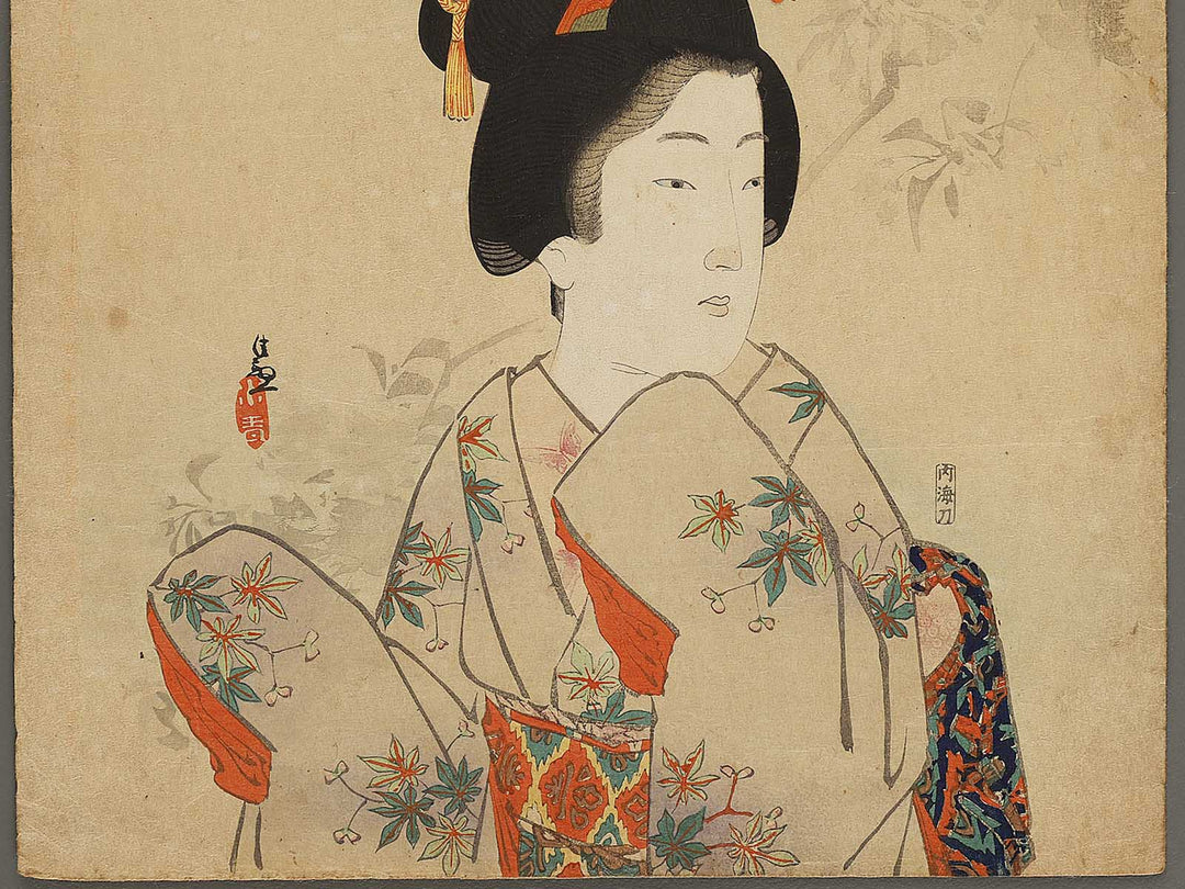 Oshichi from the series Tokyo geigi bijin kurabe by Kobayashi Kiyochika / BJ339-136