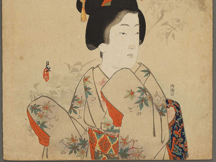 Oshichi from the series Tokyo geigi bijin kurabe by Kobayashi Kiyochika / BJ339-136