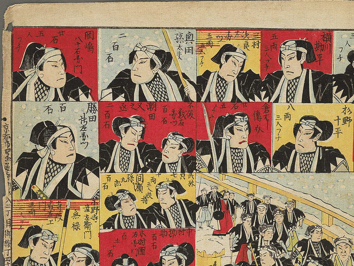 Shinban Gishi no kagami mawari sugoroku by Kagetsu / BJ343-770