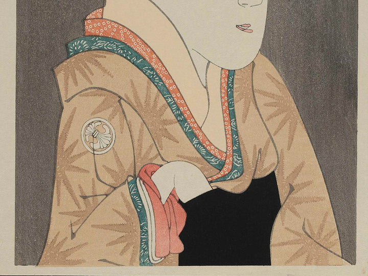 Segawa Kikujuro III as Oshizu, Wife of Tanabe by Toshusai Sharaku, (Medium print size) / BJ243-068