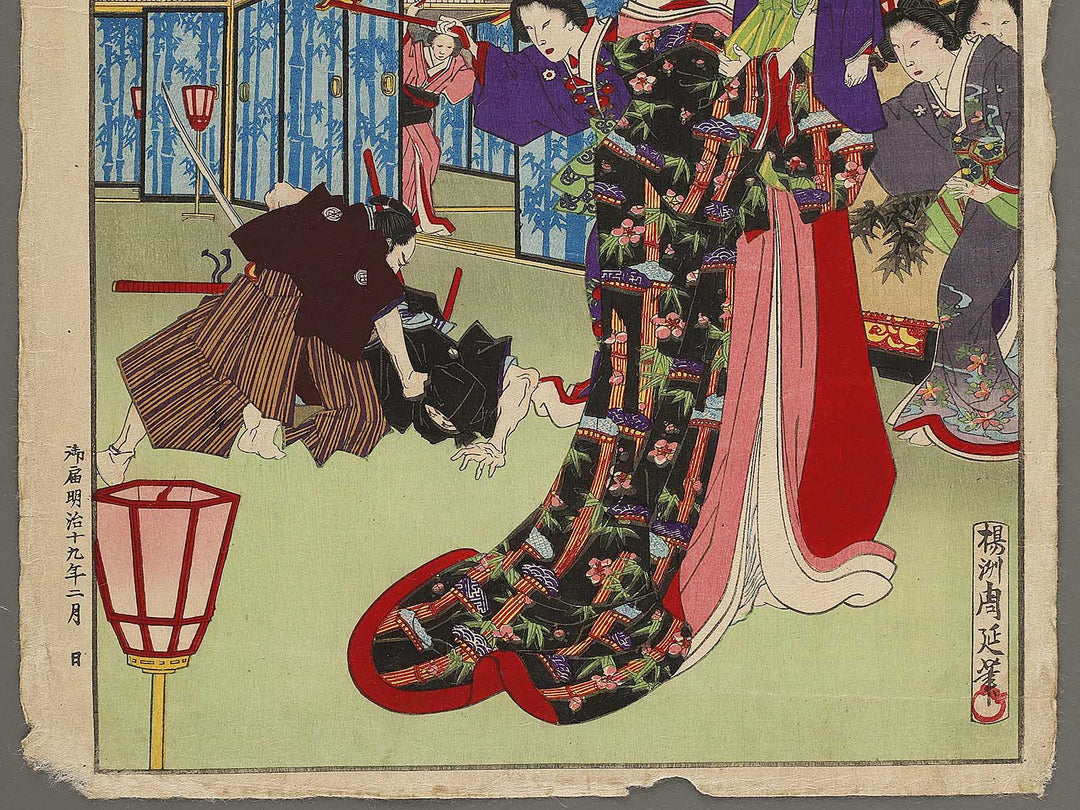 Date goten from the series Azumanishiki chuya kurabe by Yoshu Chikanobu / BJ318-045