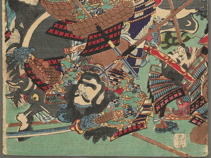 Sato Masakiyo komyo no zi by Toyohara Kunichika / BJ349-545