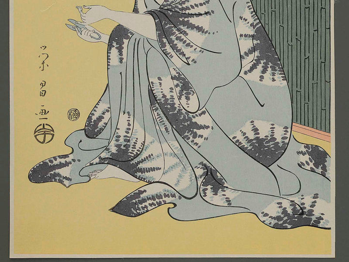 Yuagari bijin by Chokosai Eisho, (Large print size) / BJ253-155