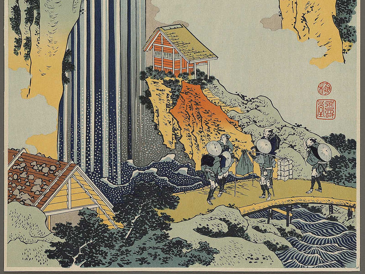 Kiso kaido ono no bakufu from the series Shokoku taki meguri by Katsushika Hokusai, (Large print size) / BJ336-595