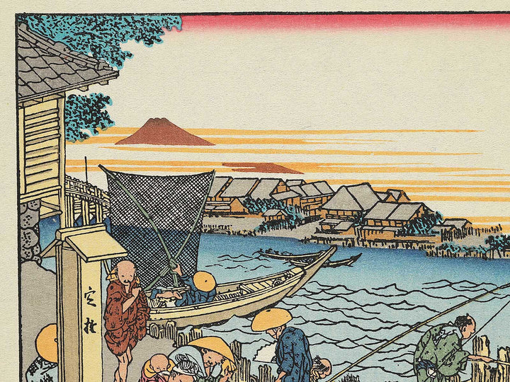 Shimada no hana yuhi from the series One Hundred Views of Mount Fuji by Katsushika Hokusai, (Medium print size) / BJ300-678