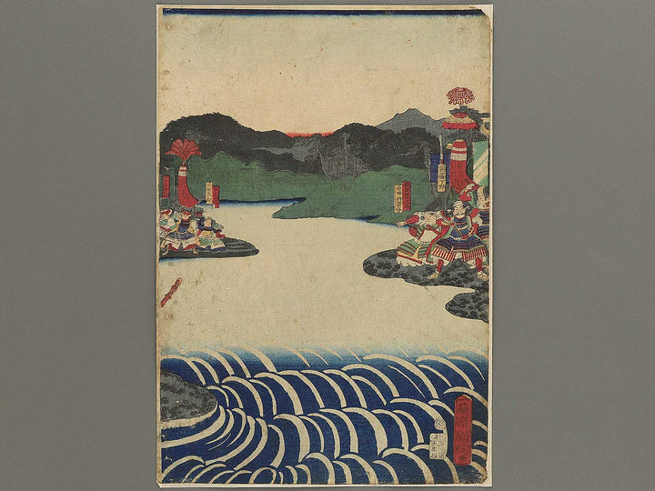 Shinshu Kawanakajima Takeda Uesugi wabokuzu by Utagawa Kunitsuna II (Ichirannsai Kunitsuna) / BJ346-976