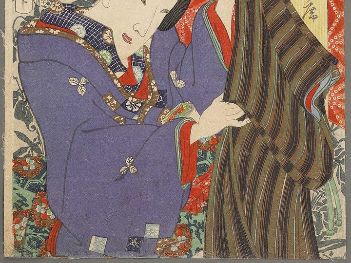 Higashi ryogoku aoyanagi from the series Tokyo sanjuroku kaiseki by Toyohara Kunichika / BJ334-544