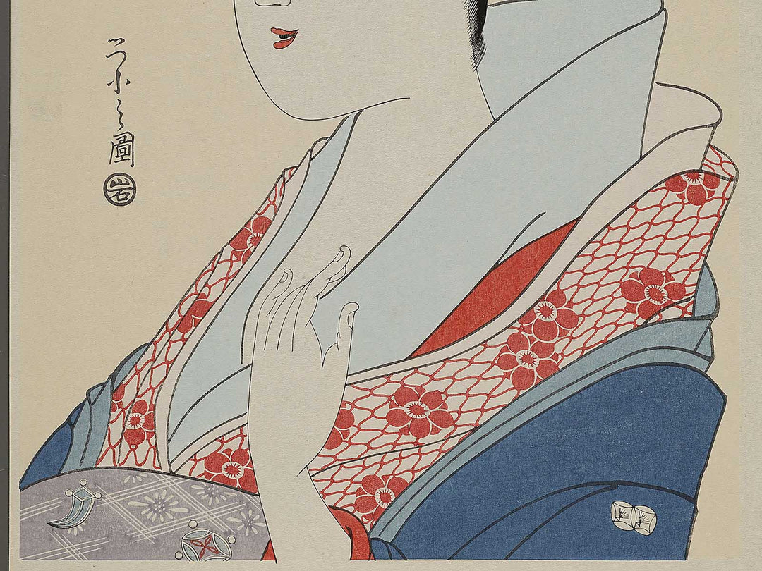 Ogiya nai Takigawa by Chobunsai Eishi, (Large print size) / BJ318-969