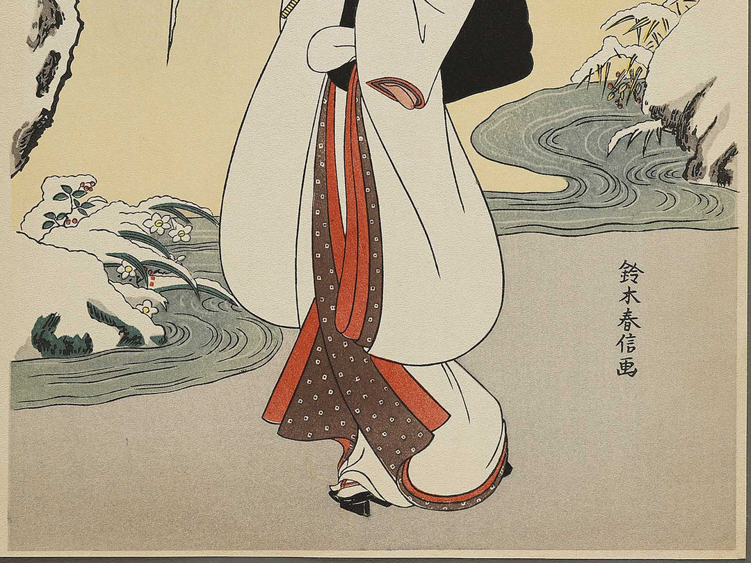 Heron Girl by Suzuki Harunobu, (Medium print size) / BJ325-521