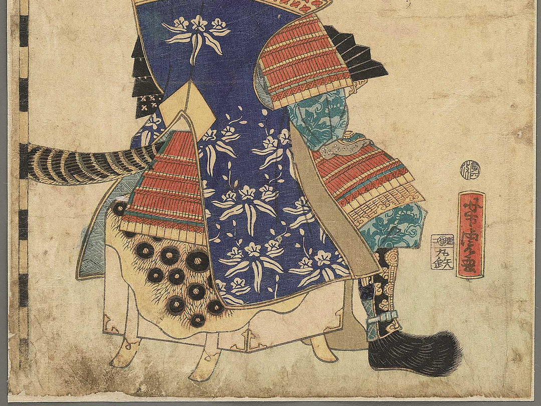 Shinano Asahi shogun Minamoto Yoshinaka from the series Dai nihon rokujuyosho by Utagawa Yoshitora / BJ346-871