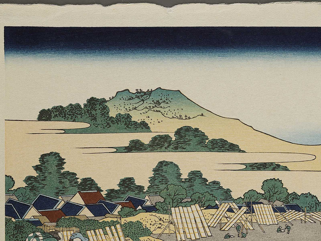 Echizen fukui no hashi from the series Shokoku meisho kiran by Katsushika Hokusai, (Large print size) / BJ337-463