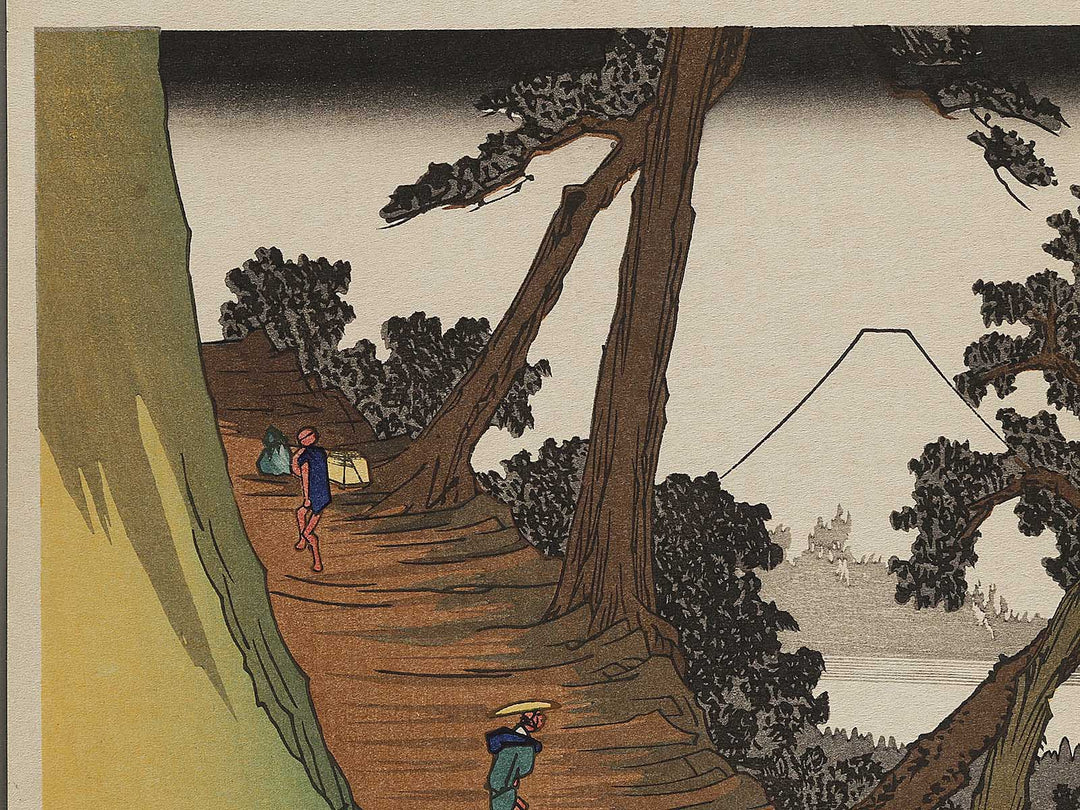 Mount Fuji from Satta from the series Honcho meisho by Utagawa Hiroshige, (Large print size) / BJ322-833
