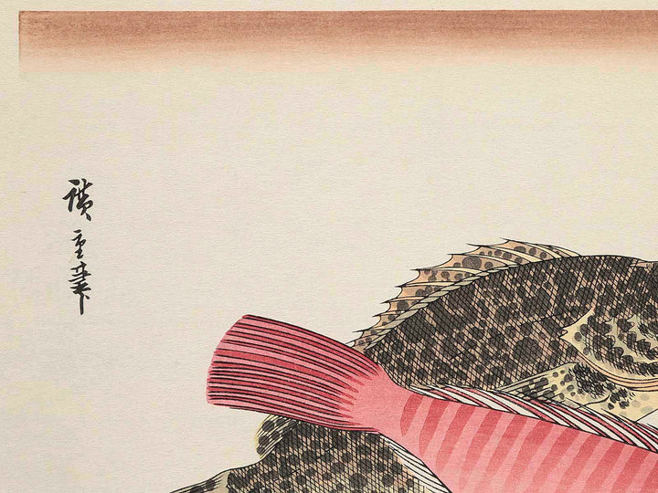 Bream, Rockfish & Wasabi from the series the series FISH by Utagawa Hiroshige, (Large print size) / BJ237-566