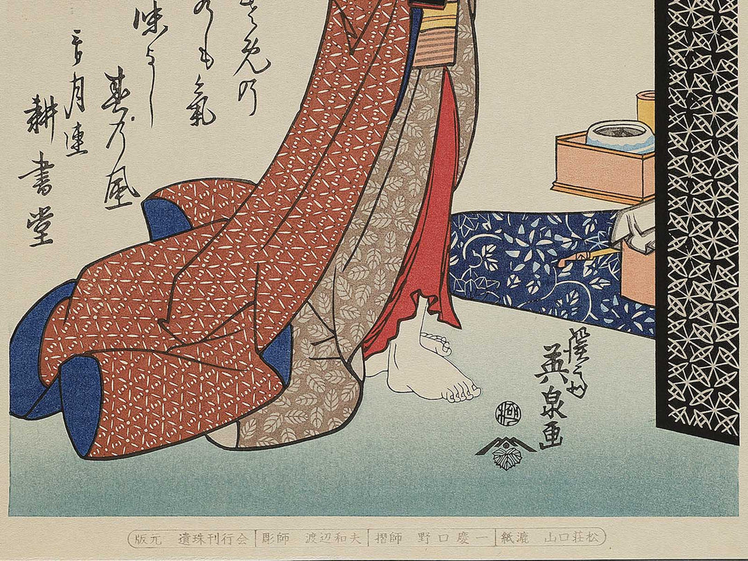 Fuchueki niju from the series Tokaido Beauties by Keisai Eisen, (Large print size) / BJ346-129