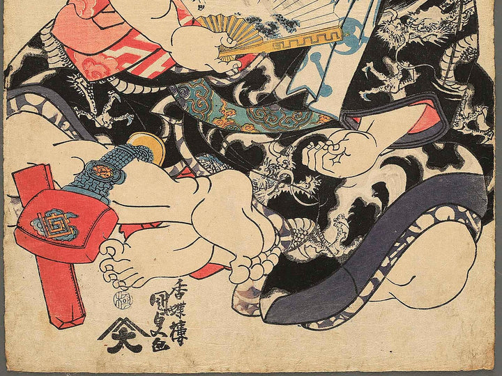 Inazuma Raigoro from the series Eiyu mitate sangokushi by Kochoro Kunisada (Toyokuni III) / BJ345-926