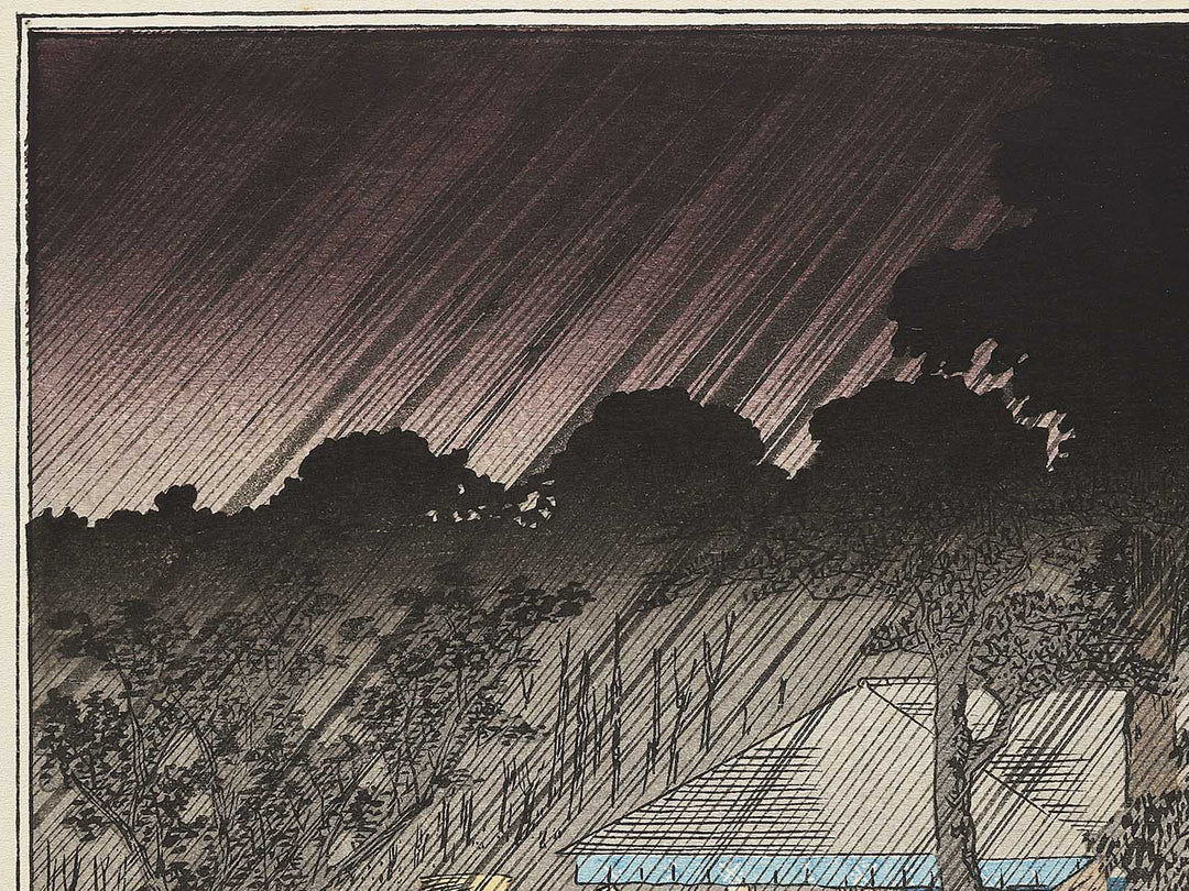 Tadasugawara no yudachi from the series Kyoto meisho no uchi by Utagawa Hiroshige, (Medium print size) / BJ341-803