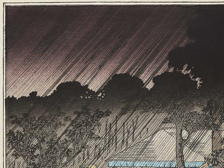 Tadasugawara no yudachi from the series Kyoto meisho no uchi by Utagawa Hiroshige, (Medium print size) / BJ341-803