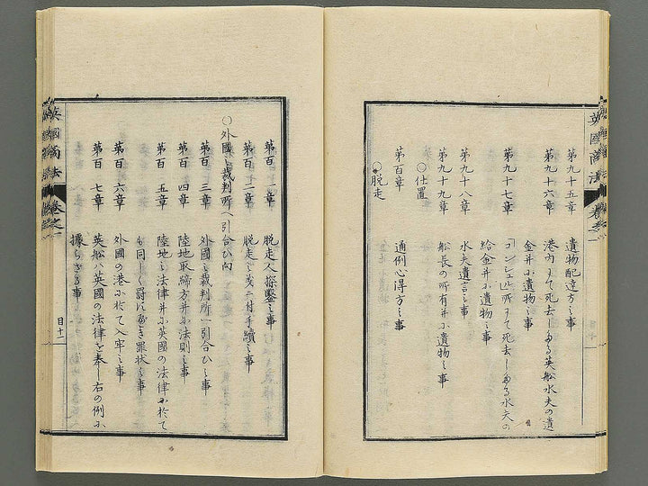 Eikoku shoho Volume 1 / BJ347-186