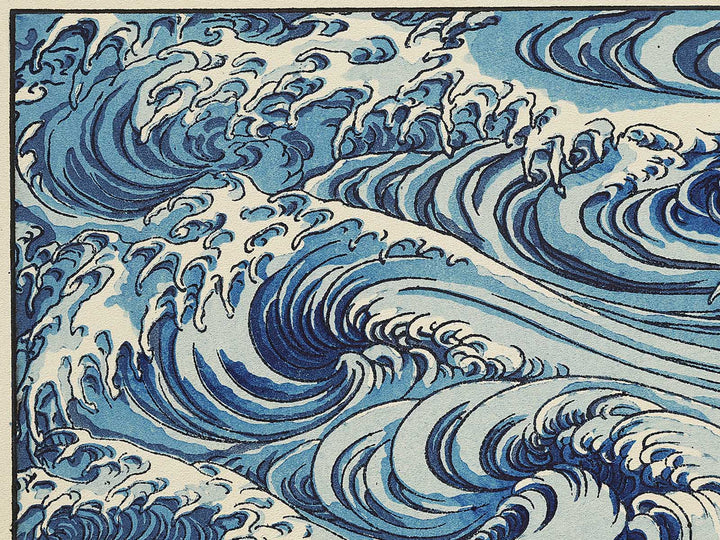Whirlpools at Awa no Naruto from the series Hokusai manga by Katsushika Hokusai, (Medium print size) / BJ327-586