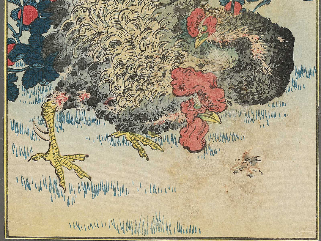 Sakage no niwatori Hebiichigo from the series Sho utsushi  shijuhattaka by Sugakudo / BJ343-518