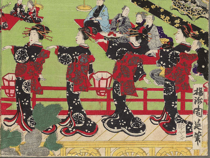 Ise Furuichi odori no zu by Yoshu Chikanobu / BJ347-550