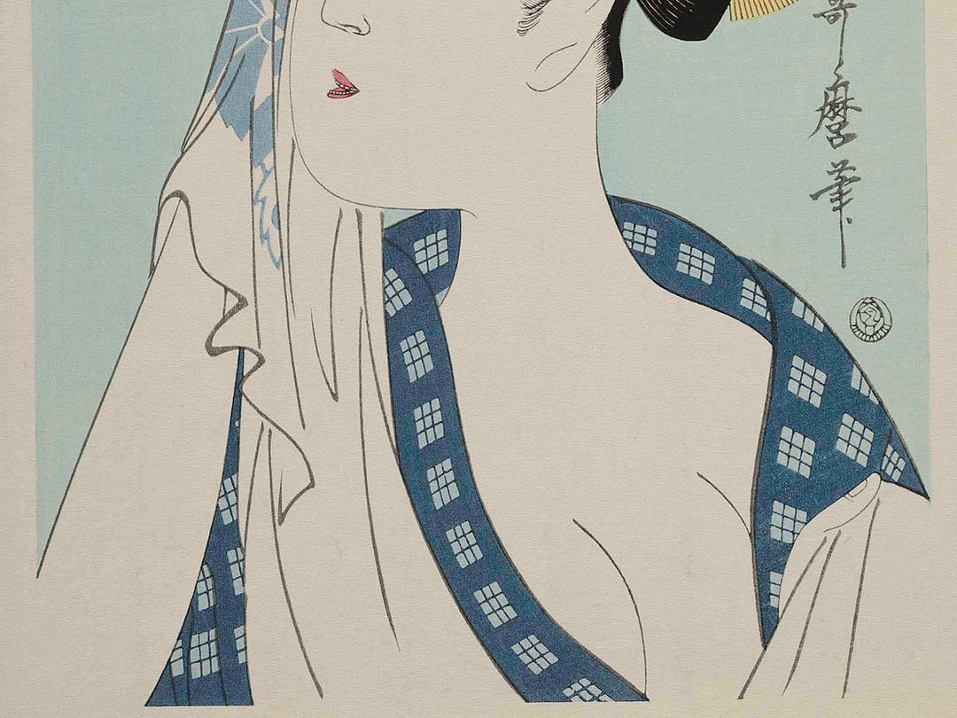 Minamieki hajirushi by Kitagawa Utamaro, (Medium print size) / BJ223-972