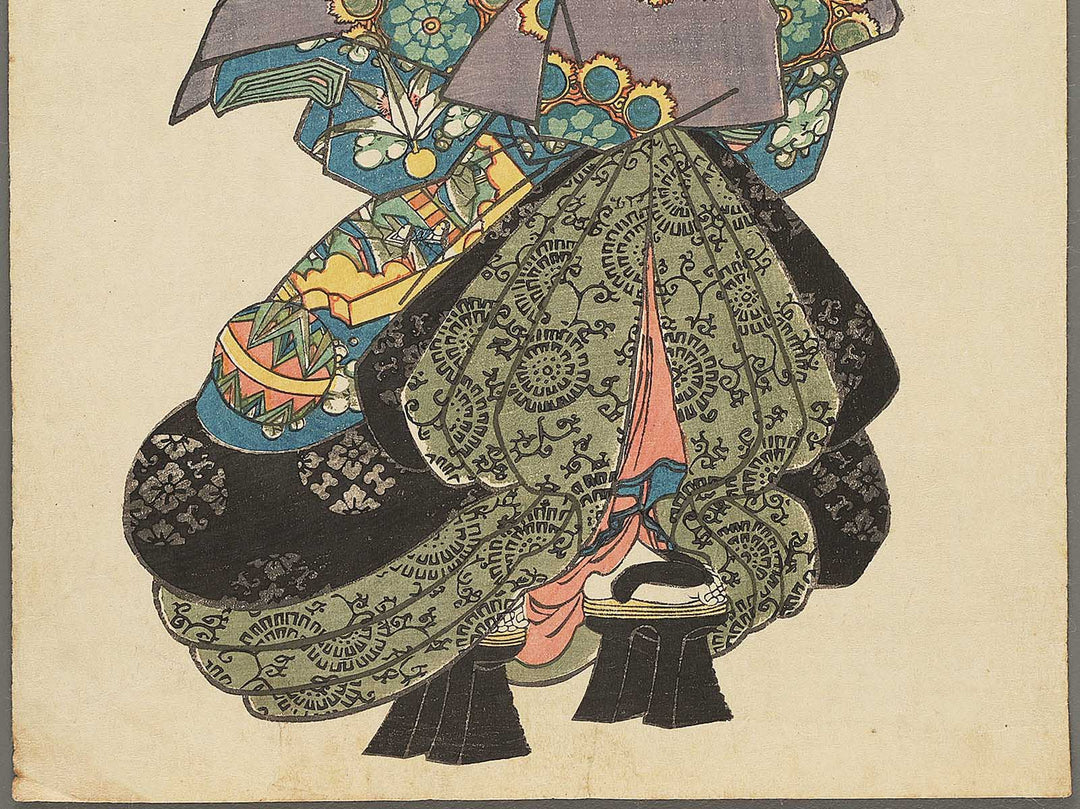 Shinyoshiwara edomachi icchome tamaronai wakatae (or, Shinyoshiwara edomachi icchome gyokuronai Jakumyo) from the series Tosei bijinzoroi no uchi by Utagawa-school / BJ303-674