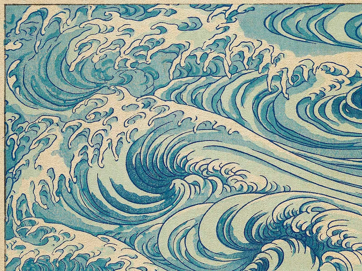 Whirlpools at Awa no Naruto from the series Hokusai manga by Katsushika Hokusai, (Medium print size) / BJ324-968